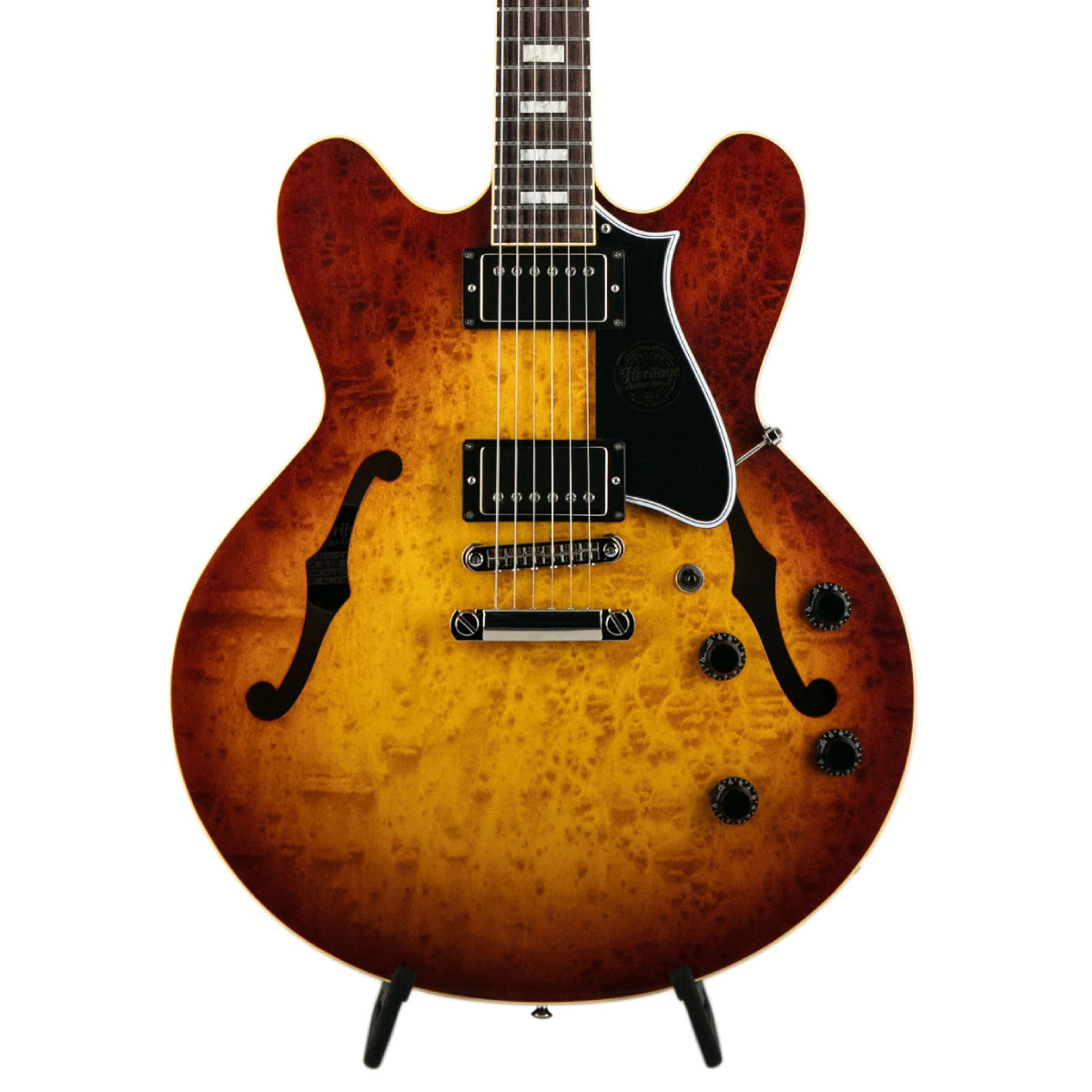 Đàn Guitar Điện Heritage Custom Shop Core Collection H-535 Blistered Maple with Case, Almond Sunburst