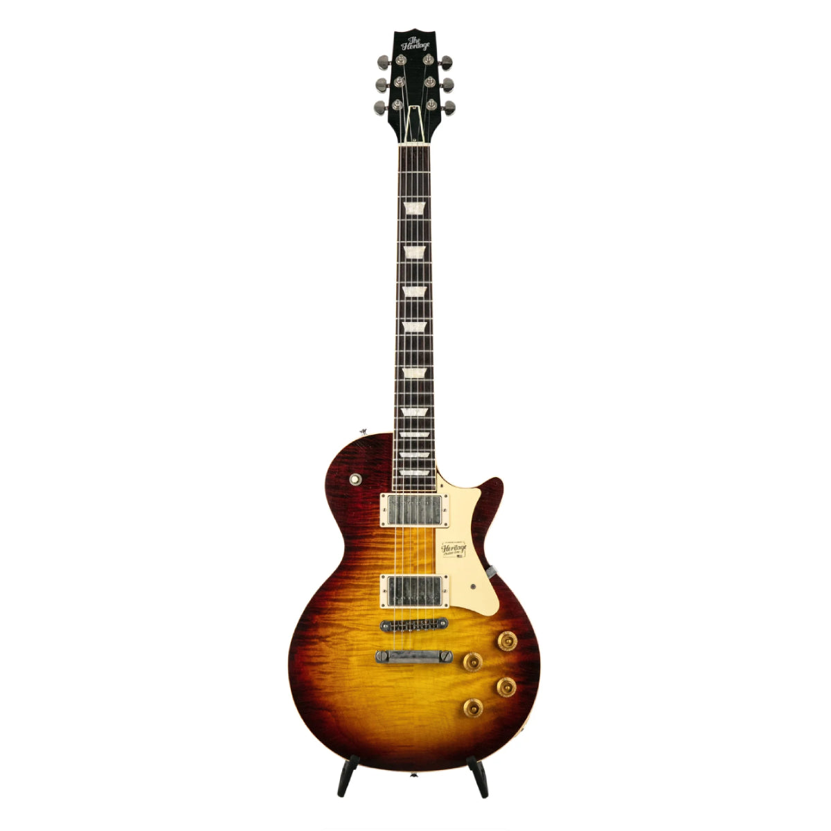 Heritage LTD Standard Collection H-150 Electric Guitar with Case, Aged Vintage Wine Burst
