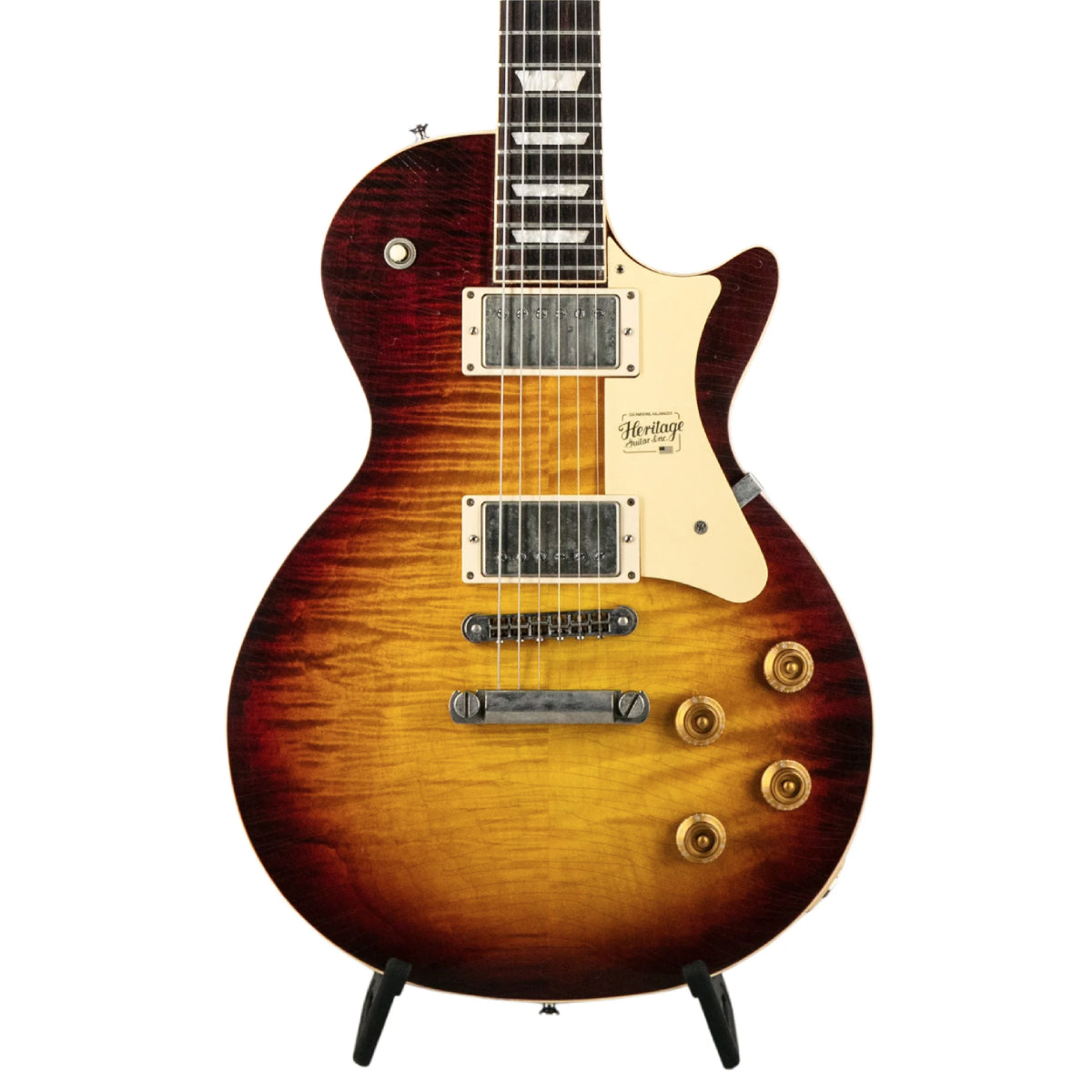 Heritage LTD Standard Collection H-150 Electric Guitar with Case, Aged Vintage Wine Burst
