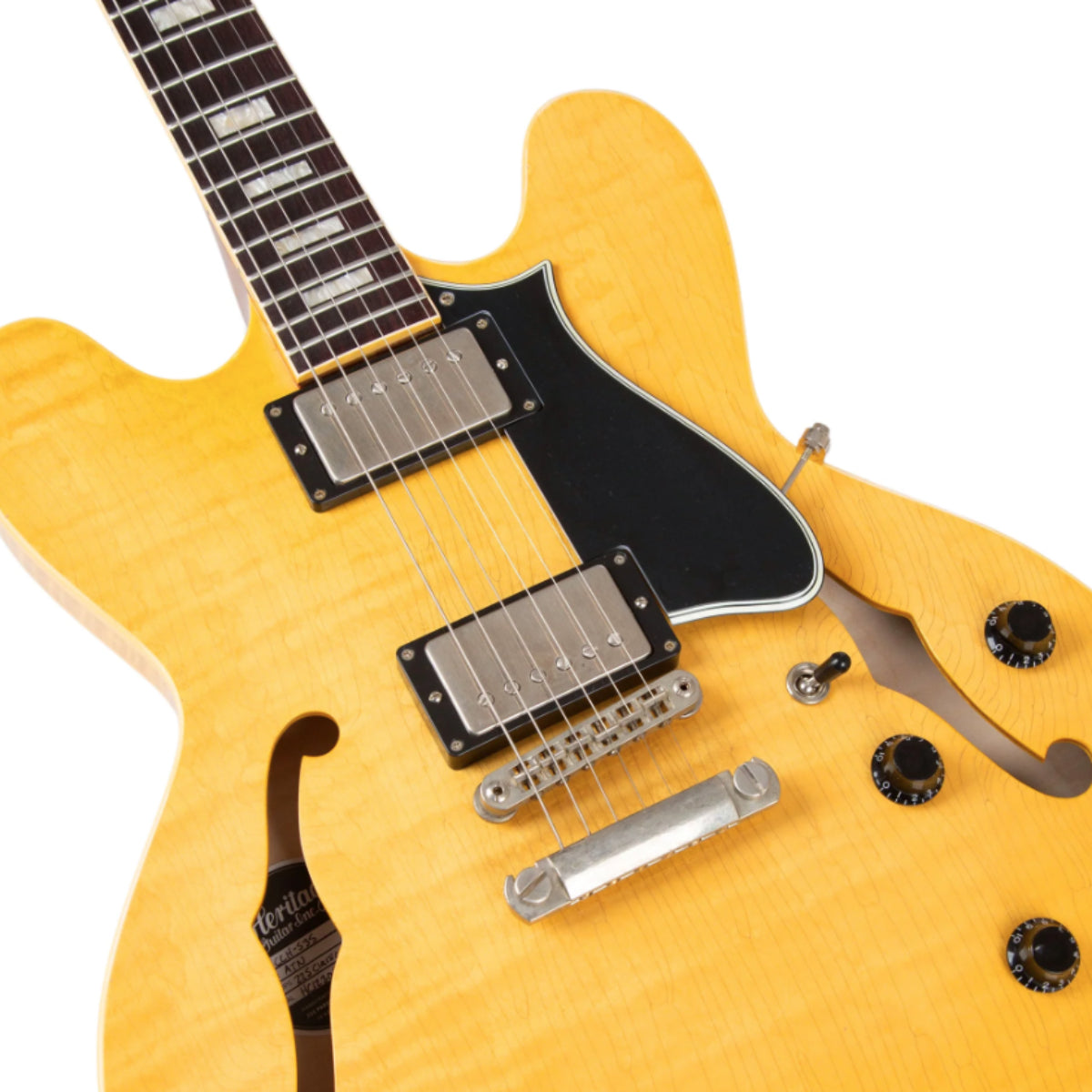 Heritage Custom Shop Core Collection H-535 Electric Guitar with Case, Antique Natural, Artisan Aged