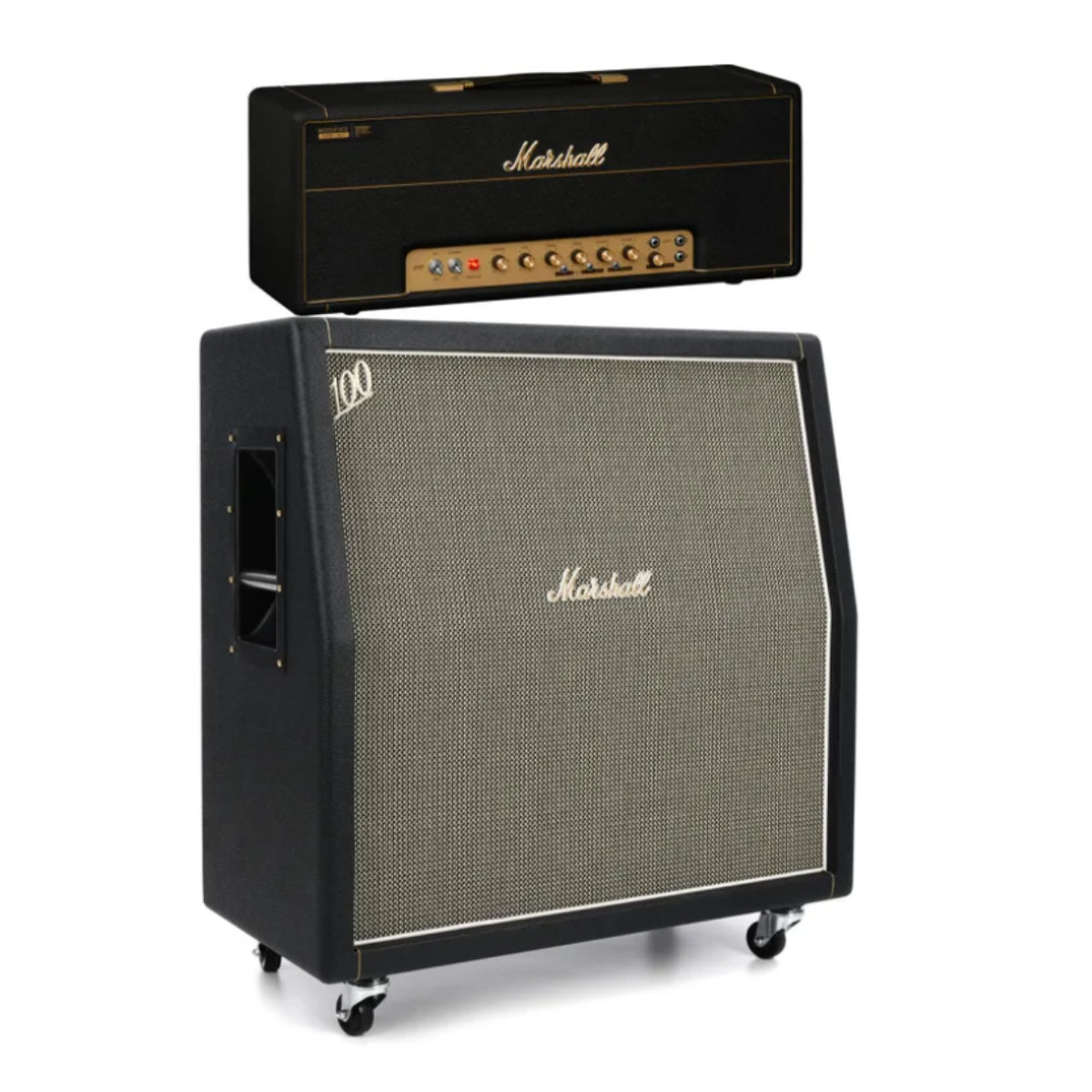 Marshall 1959 Modified 100-watt Tube Head and 1960AHW 120-watt 4x12" Handwired Angled Cabinet