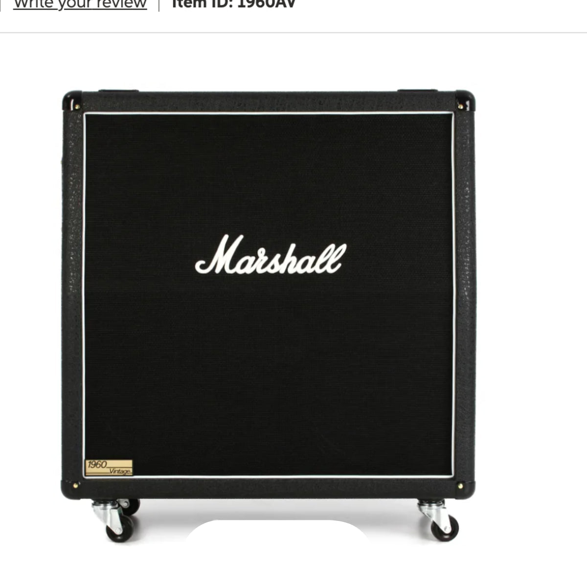 Marshall 1960AV 280-watt 4 x 12-inch Angled Extension Cabinet