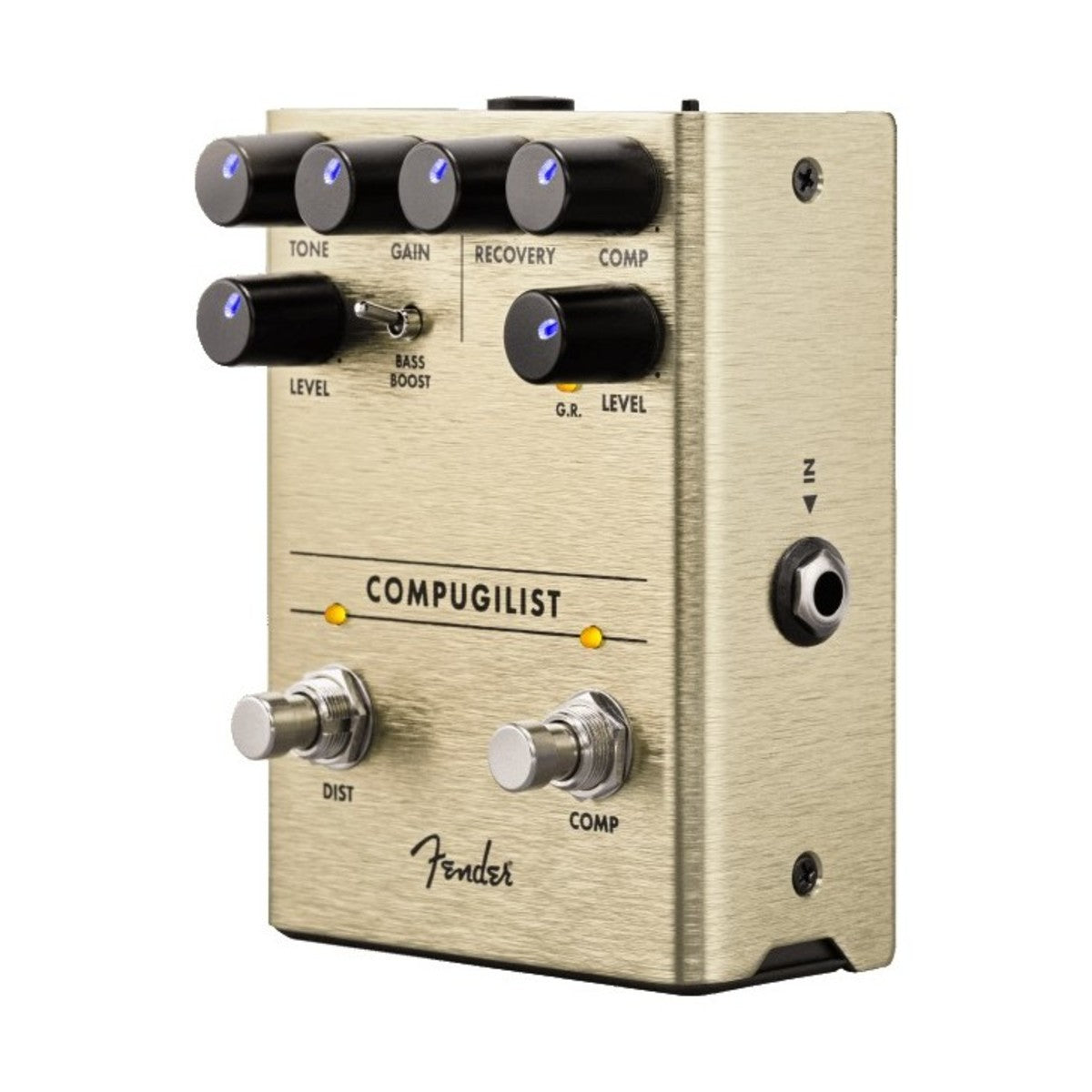 Fender Compugilist Compressor/Distortion Guitar Effects Pedal, Analog Pedal
