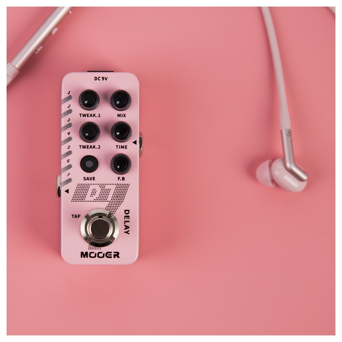 Delay Pedal Guitar Mooer D7 Digital Delay Micro