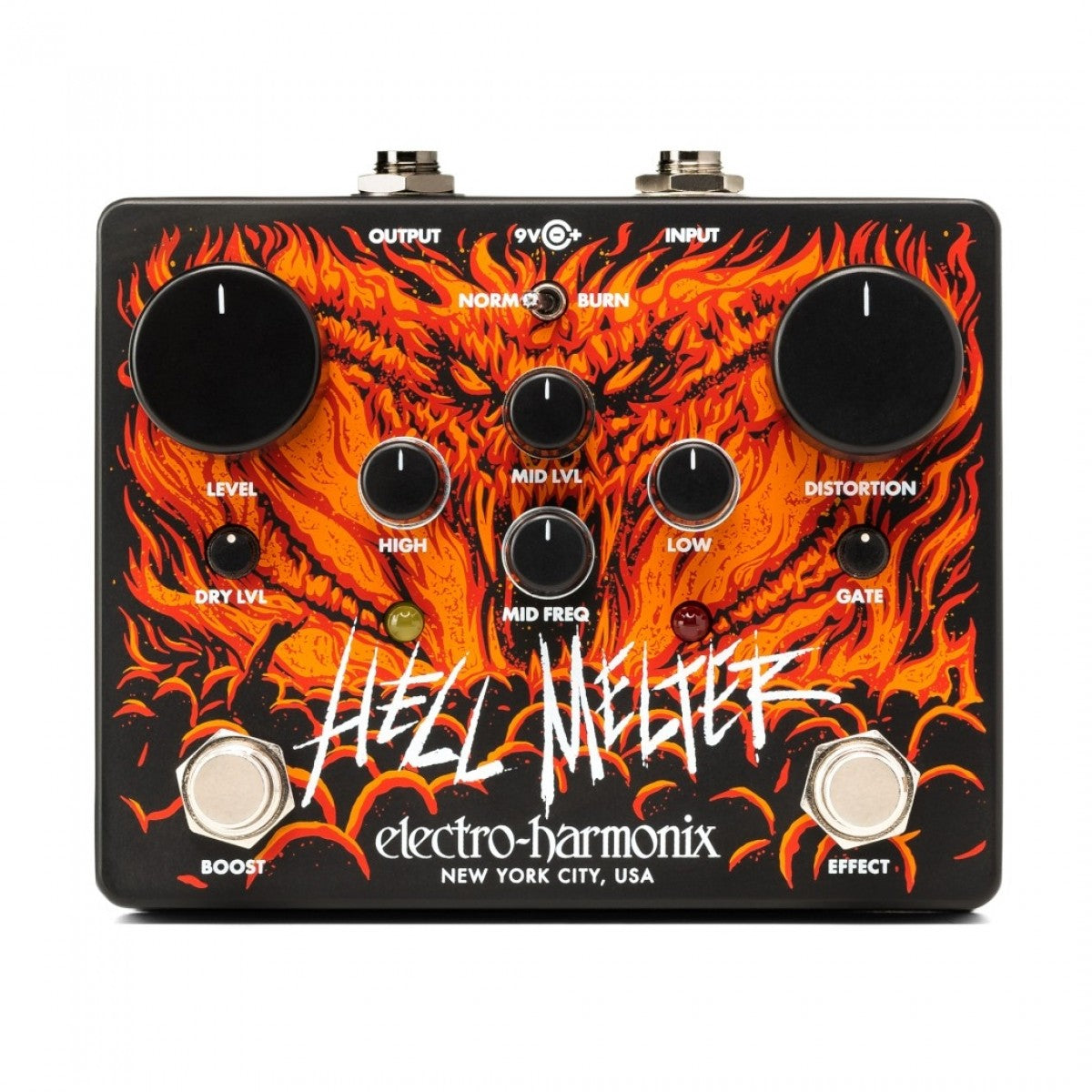 Distortion Pedal Guitar Electro Harmonix Hell Melter