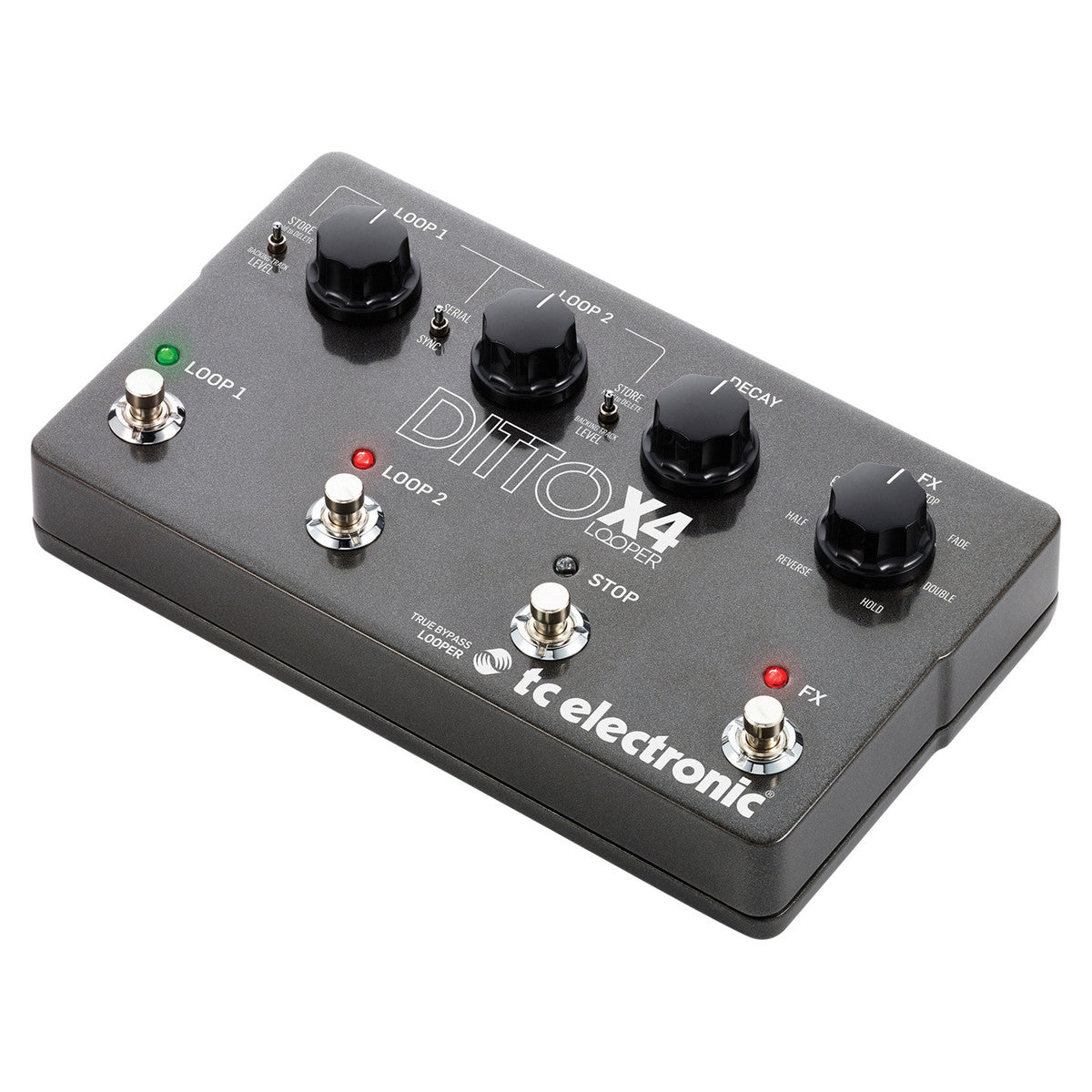 Looper Pedal Guitar TC Electronic Ditto X4 Dual Track