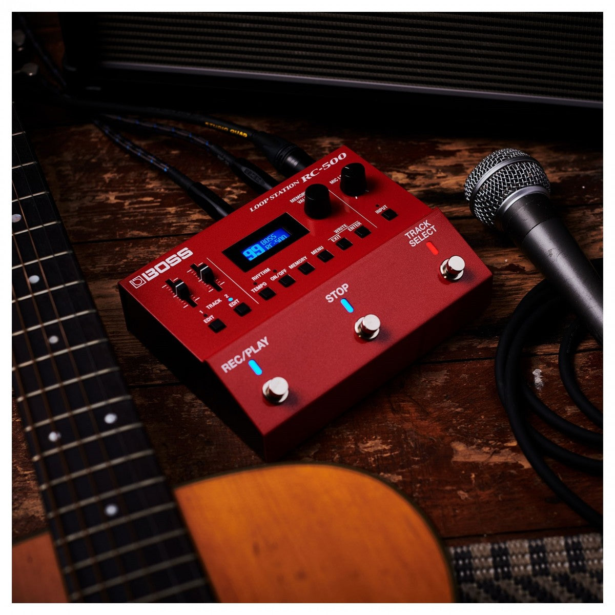 Looper Pedal Guitar Boss RC-500 Loop Station Dual Track