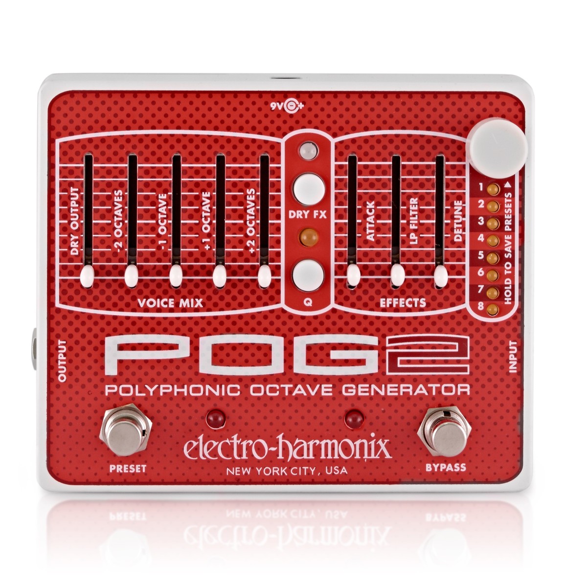 Octave Pedal Guitar Electro Harmonix POG 2 Polyphonic
