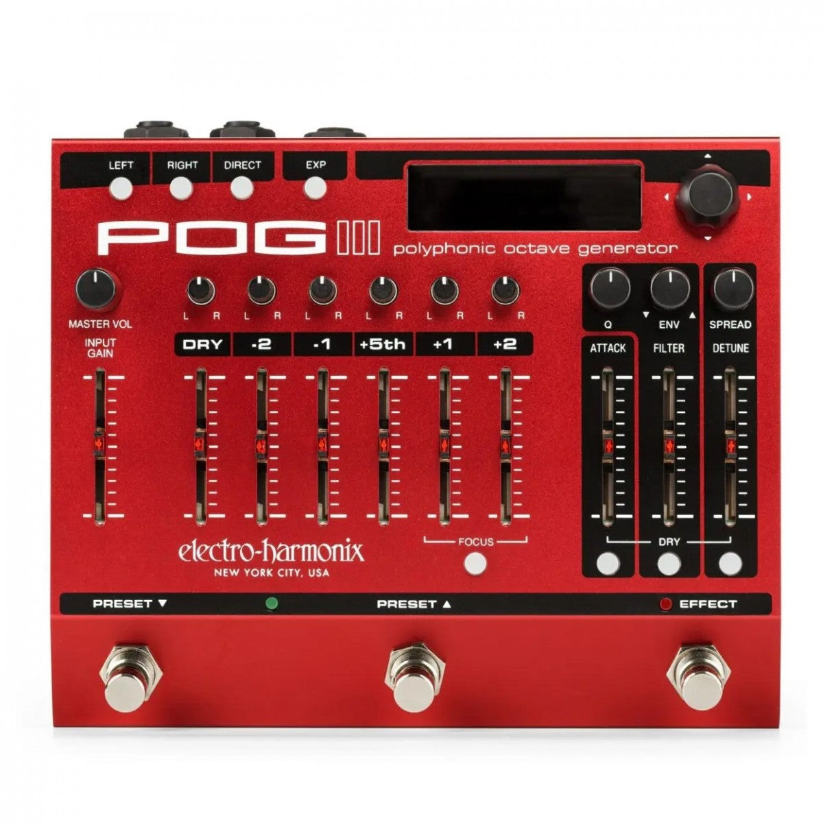 Octave Pedal Guitar Electro Harmonix POG3 Polyphonic