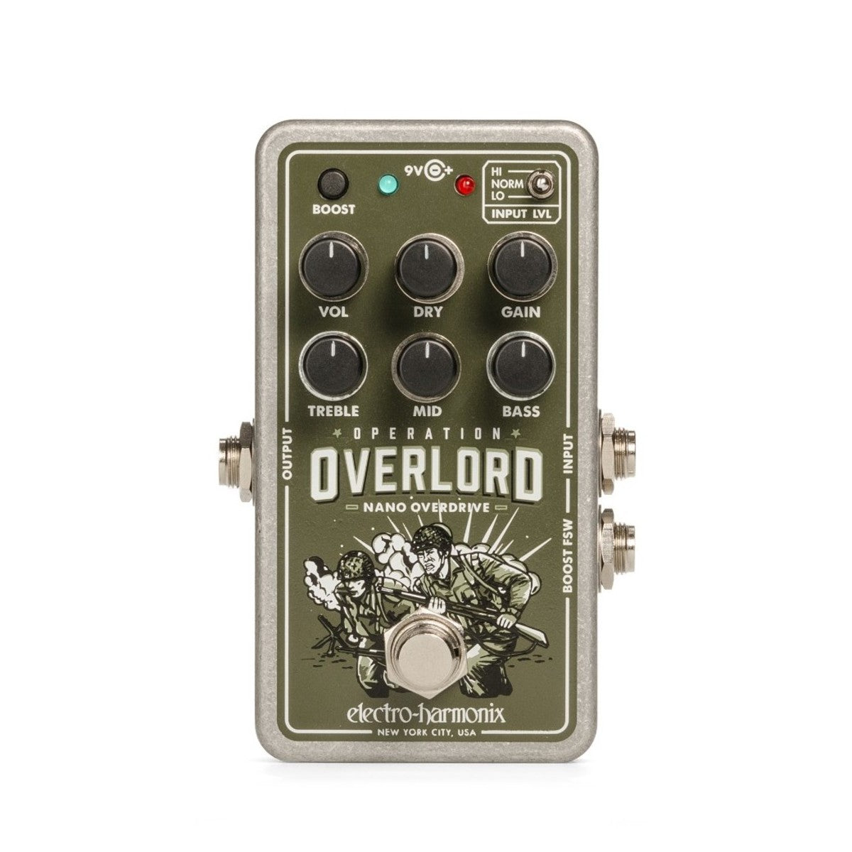 Overdrive Pedal Guitar Electro Harmonix Nano Operation Overlord