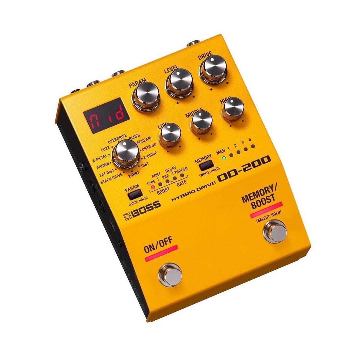 Overdrive Pedal Guitar Boss OD-200 Hybrid Drive