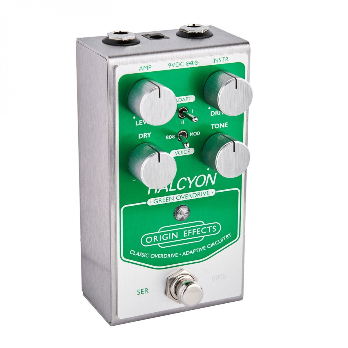 Overdrive Pedal Guitar Origin Effects Halcyon Green