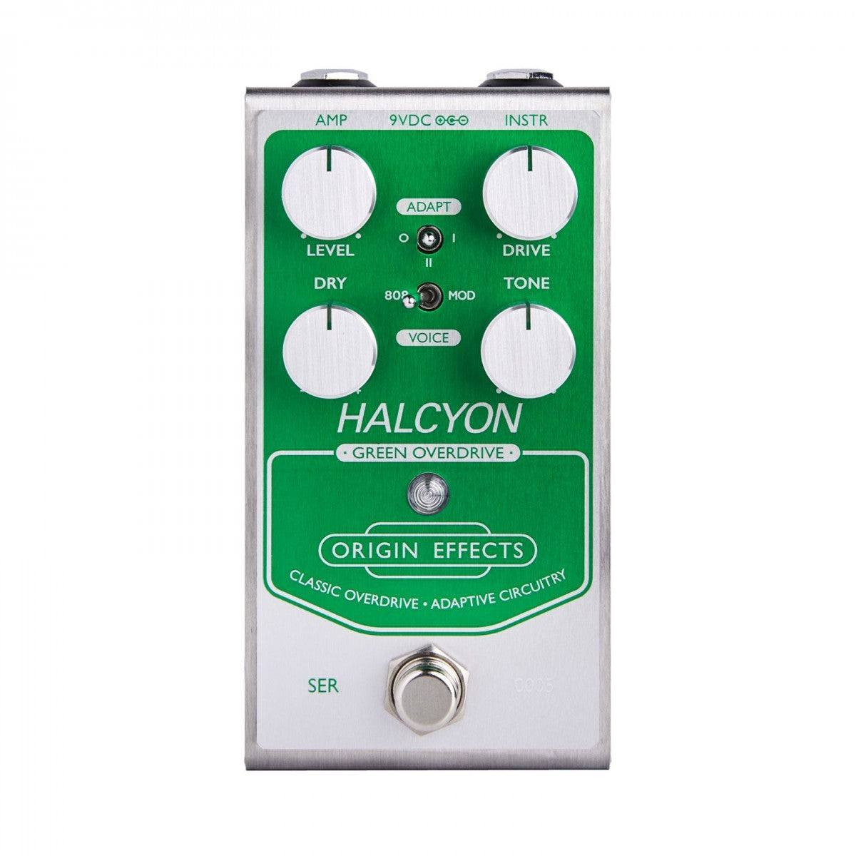 Overdrive Pedal Guitar Origin Effects Halcyon Green