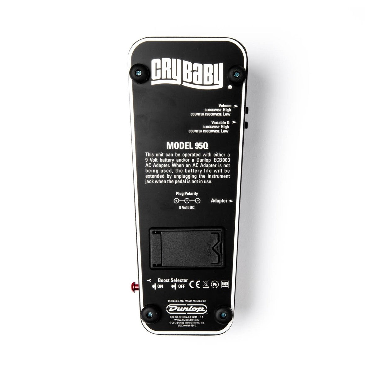 Wah Pedal Guitar Dunlop CryBaby