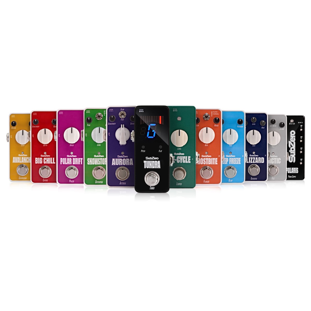 Flanger Pedal Guitar SubZero Frostbite