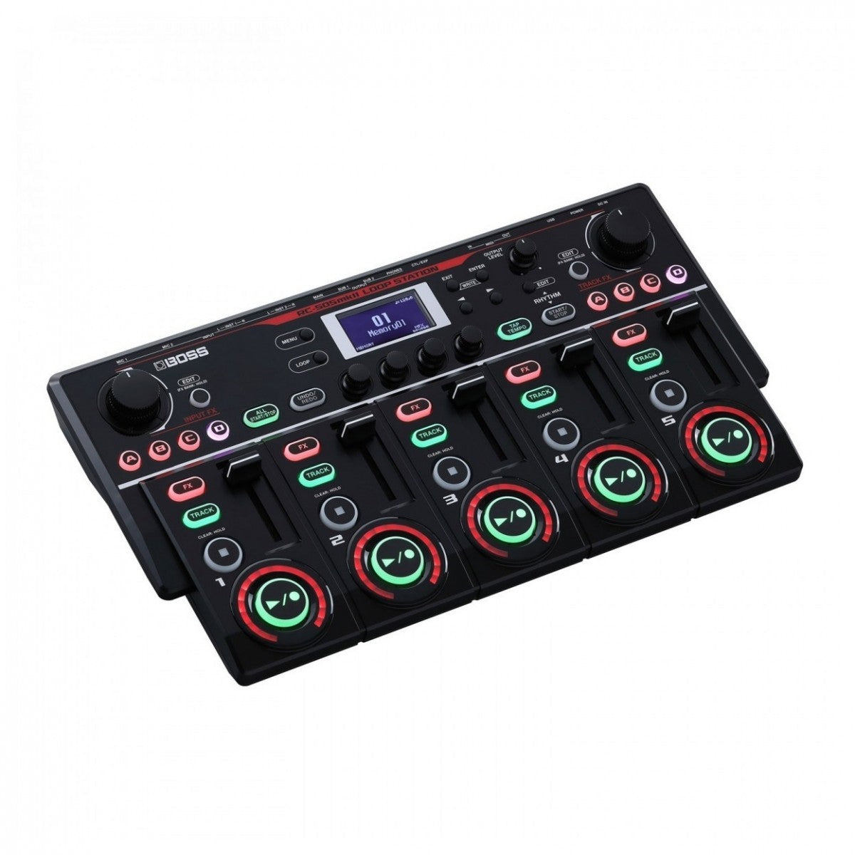 Looper Pedal Guitar Boss RC-505MKII Loop Station with Shure SM58