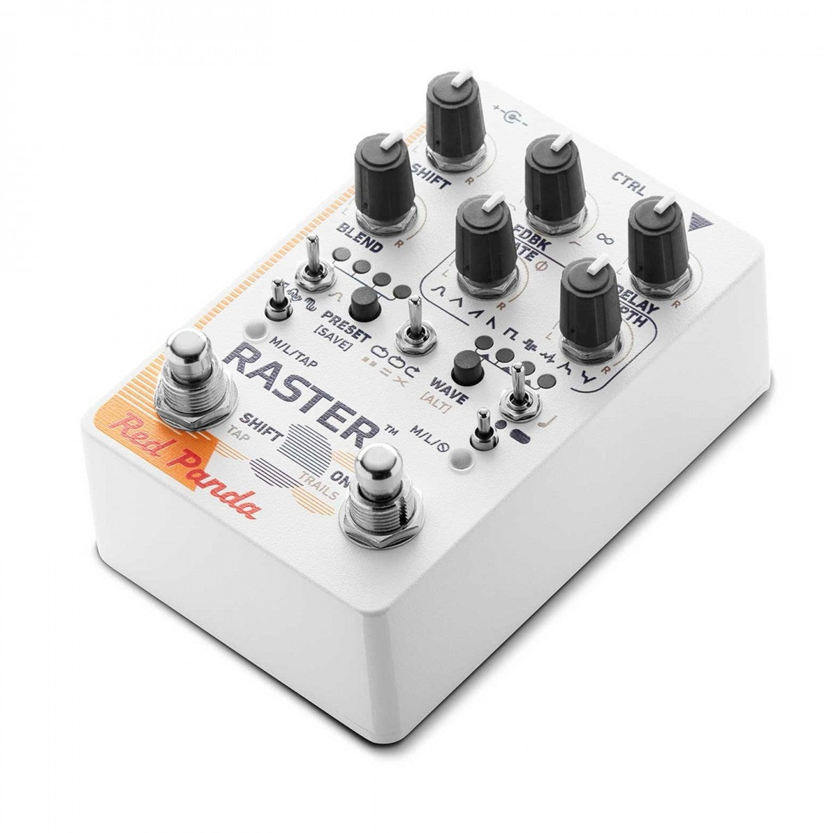 Delay Pedal Guitar Red Panda Raster V2