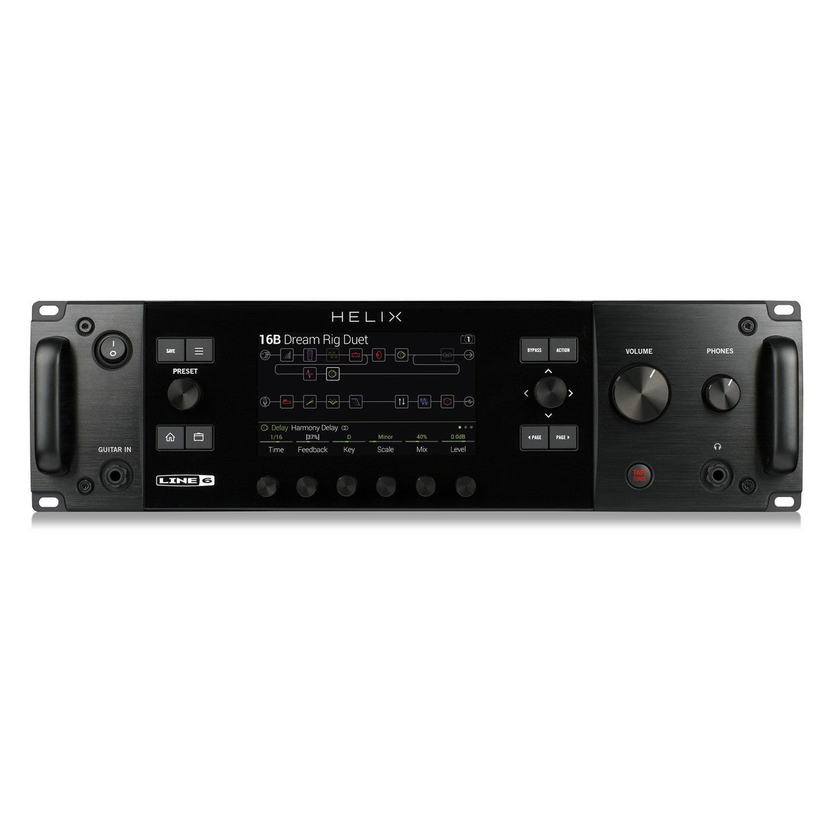 Multi Efects Pedal Guitar Line 6 Helix Rack