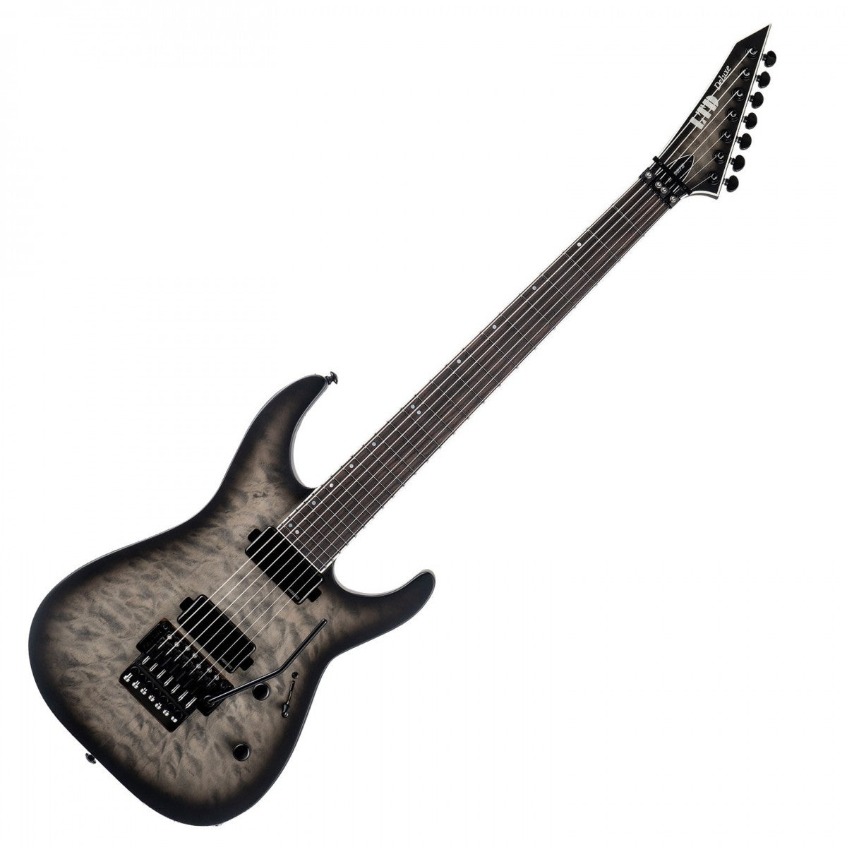 ESP LTD M-1007B QM 7 String, Charcoal Burst Satin