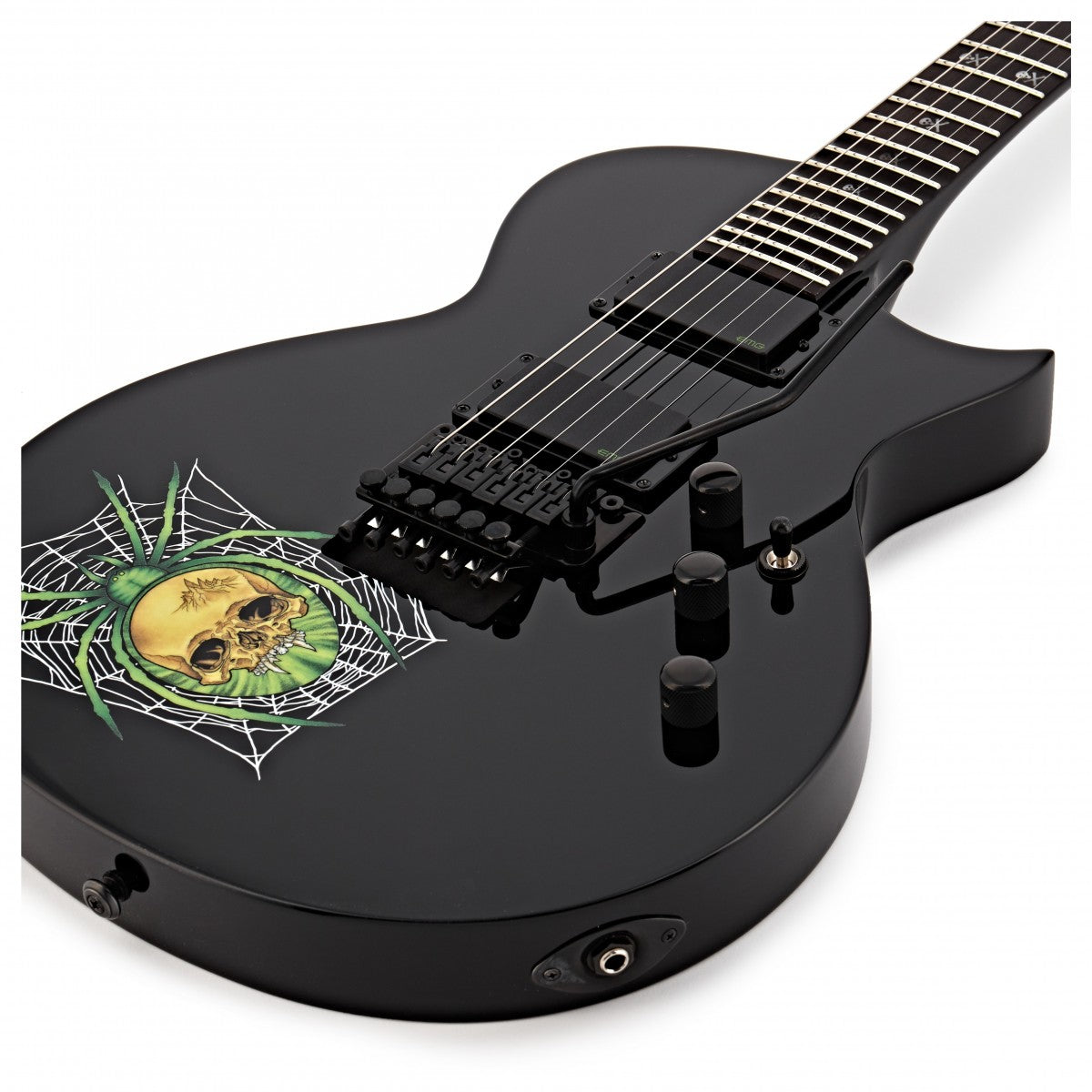 ESP LTD KH-3 Spider Kirk Hammett, Black w/ Spider Graphic