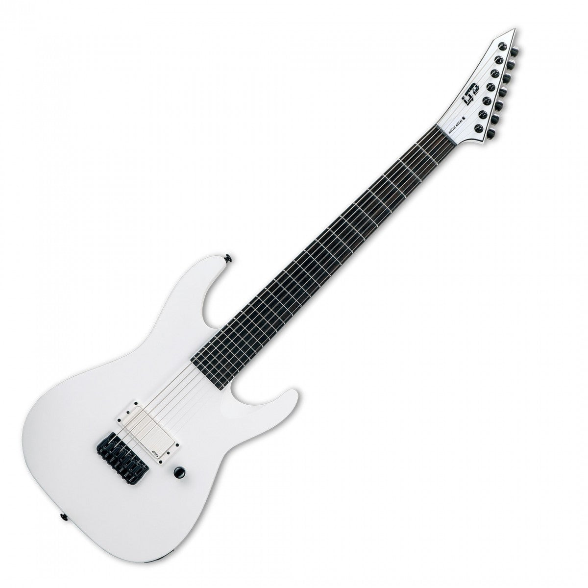 ESP LTD M-7HT Baritone Arctic Metal 7 String, Snow White Satin
