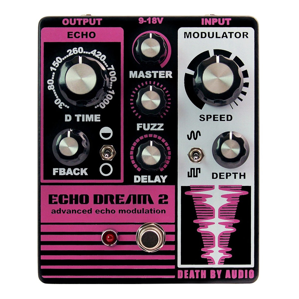 Death By Audio Echo Dream Delay 2, Digital Pedal