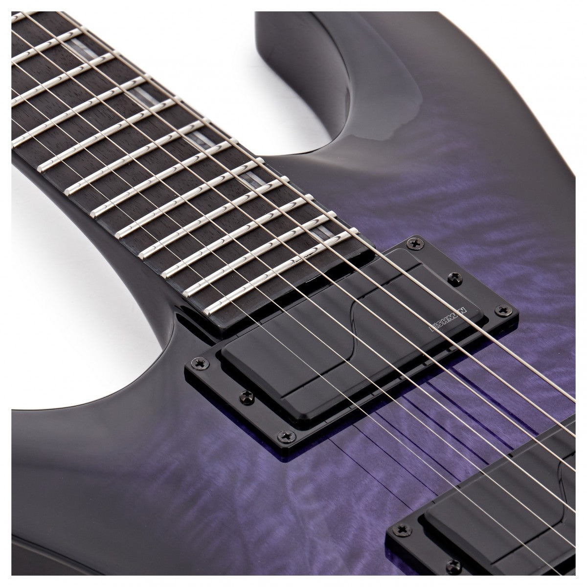 ESP LTD H-1000 Evertune QM Left-Handed, See Thru Purple SB