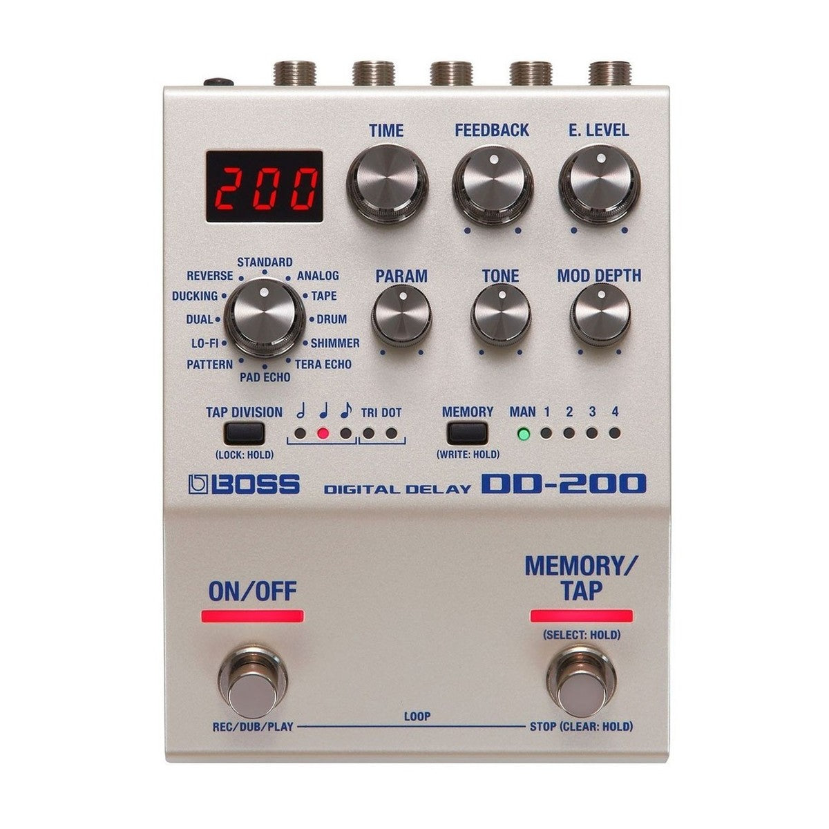 Delay Pedal Guitar Boss DD-200