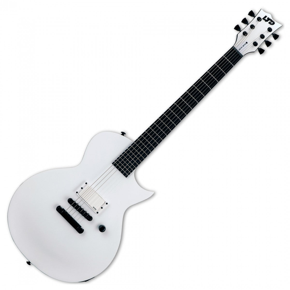 ESP LTD EC Arctic Metal, Snow White Satin