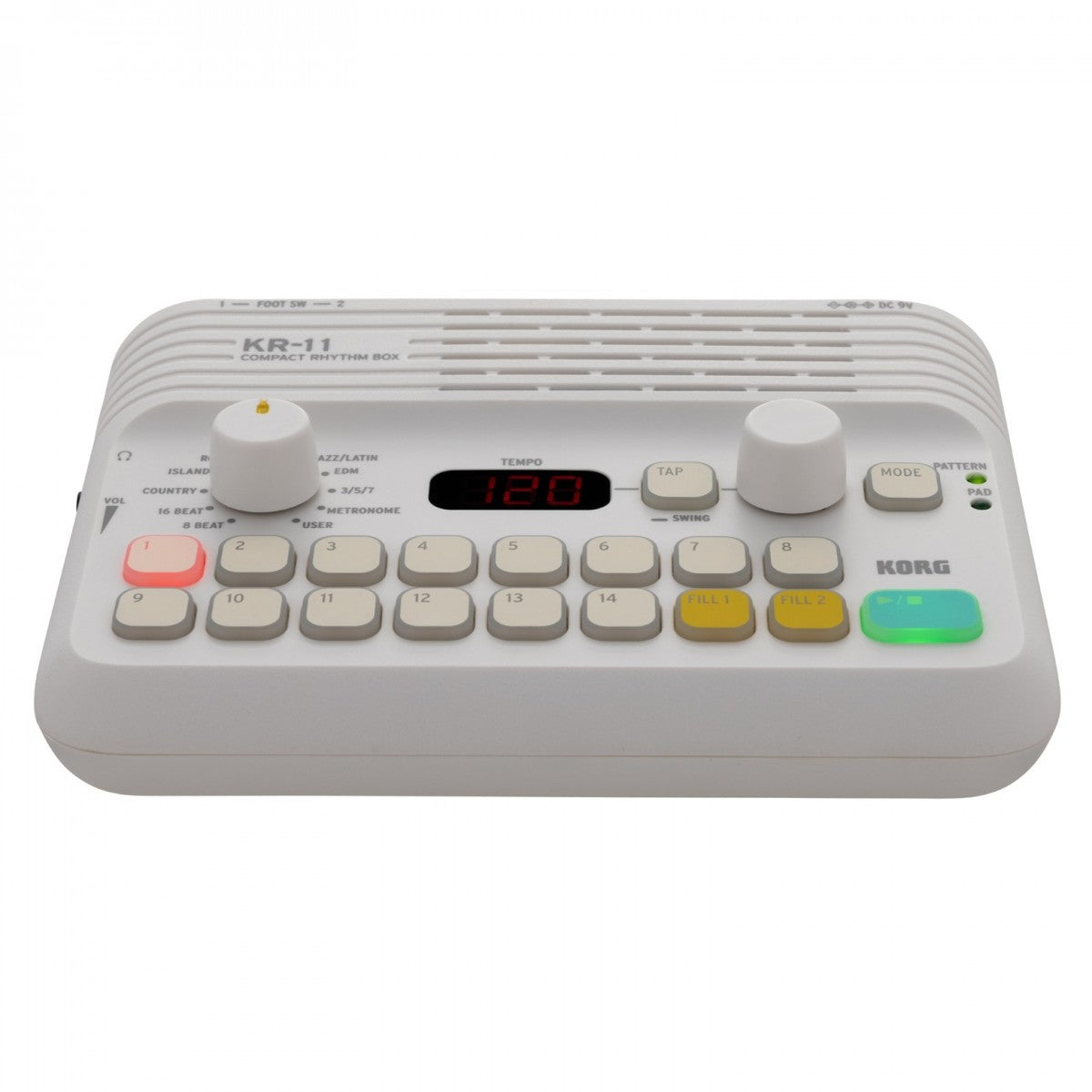 Drum Machine Pedal Guitar  Korg KR-11 Compact Rhythm Box