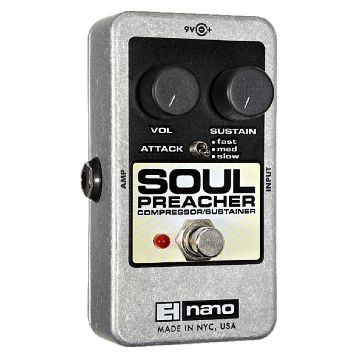 Electro-Harmonix Soul Preacher Compressor/Sustainer Pedal, Analog Pedal