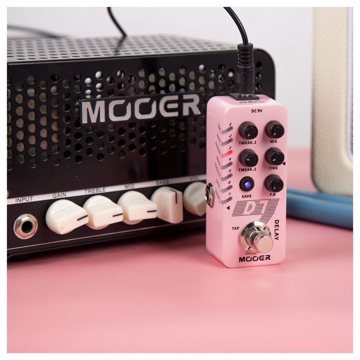 Delay Pedal Guitar Mooer D7 Digital Delay Micro