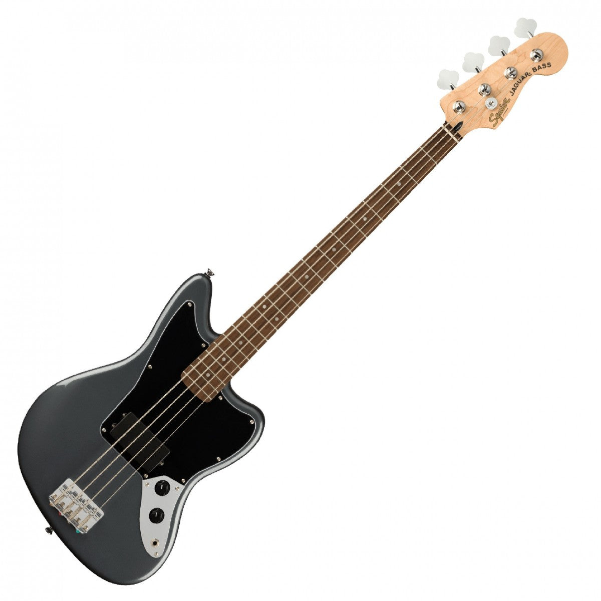 Squier Affinity Jaguar Bass H Indian Laurel Fingerboard Charcoal Frost Metallic
