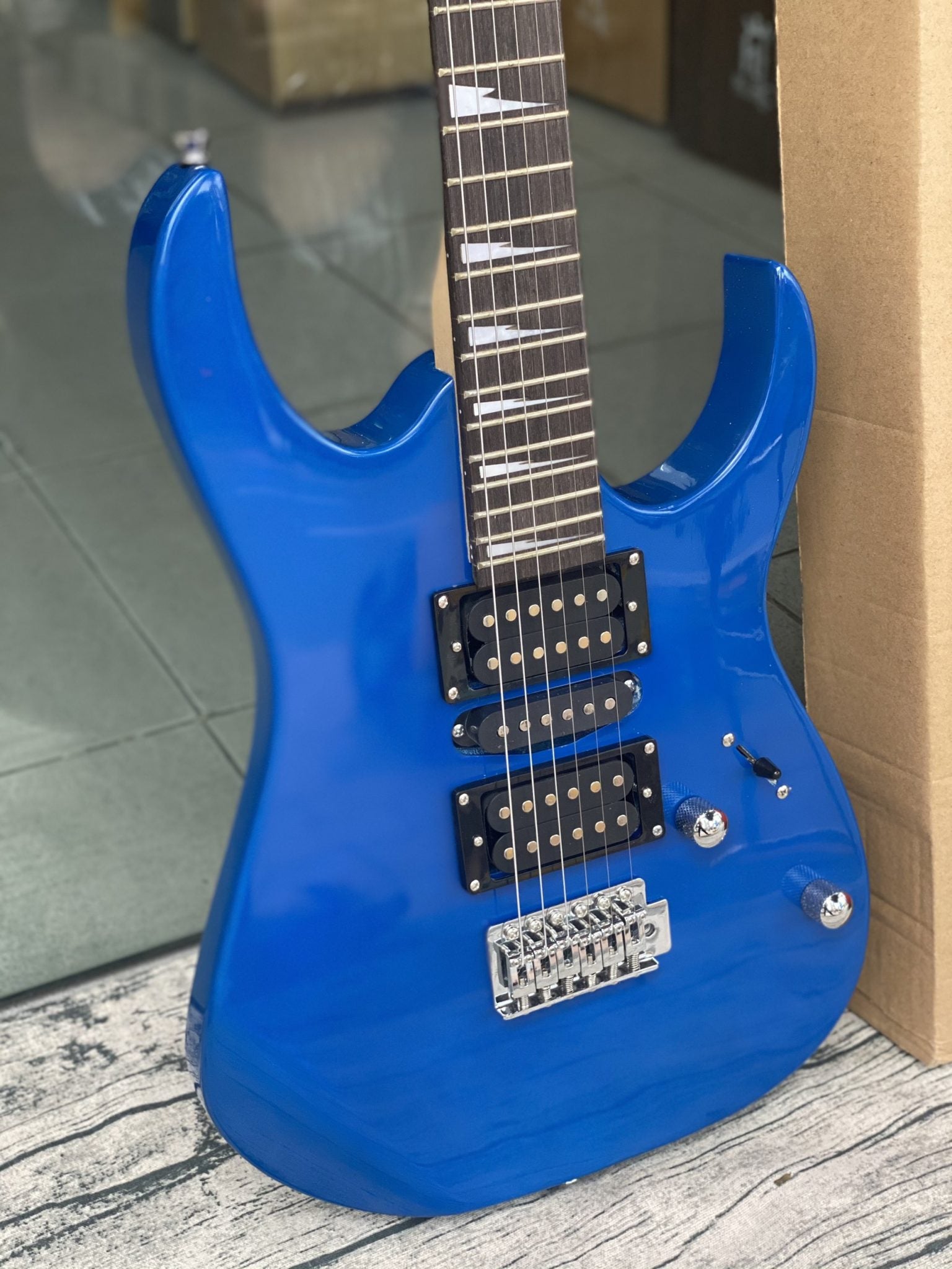 Đàn Guitar Điện Dallas DL-S5 HHS, Rosewood Fingerboard, Blue