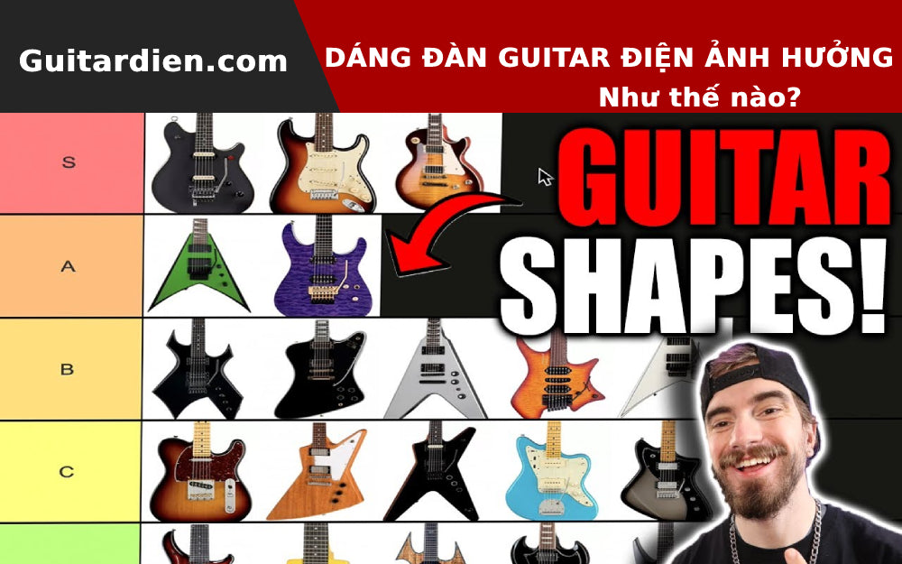 Kiểu Dáng Có Thực Sự Ảnh Hưởng Đến Đàn Guitar Điện ?