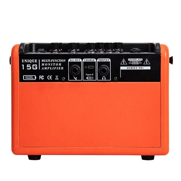 Amplifier Guitar Coolmusic Unique 15G, Combo Electric Guitar 15W, Pin Sạc, Bluetooth