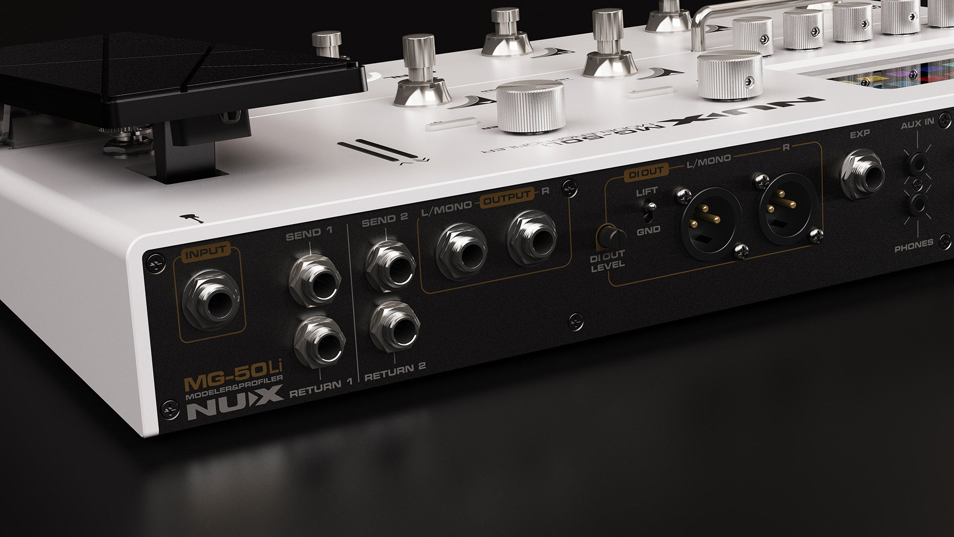 Pedal Guitar Multi Effects Nux MG50Li, Gray