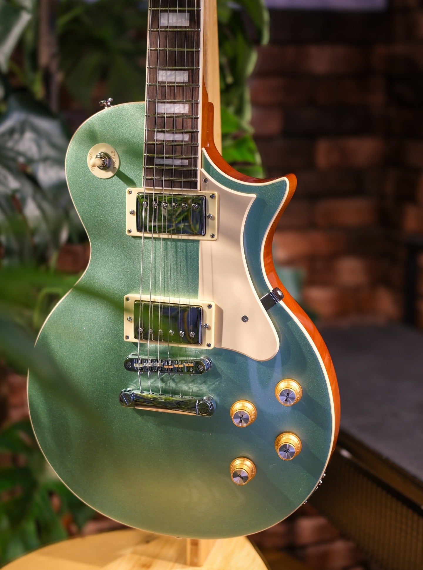 Đàn Guitar Điện Sqoe SELP110 HH Electric Guitar, Green