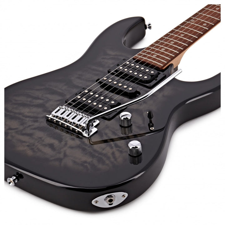 Ibanez GRX70QA GIO, Transparent Black Sunburst