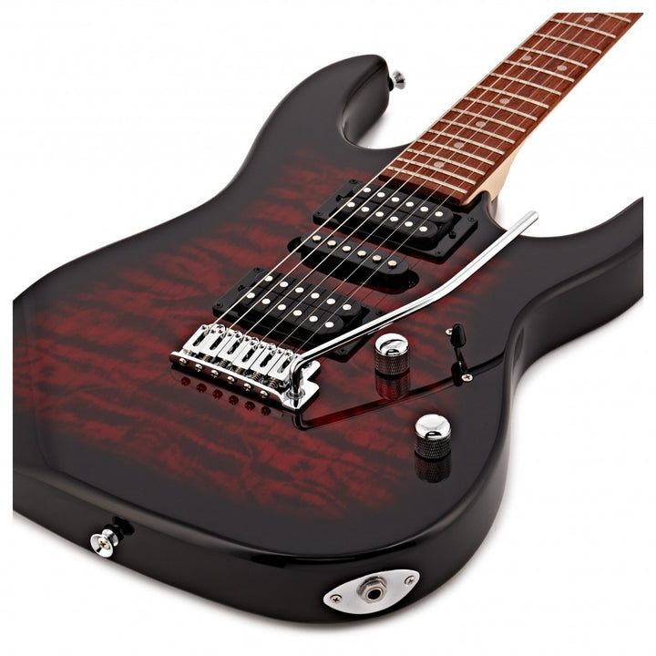 Ibanez GRX70QA GIO, Transparent Red Burst