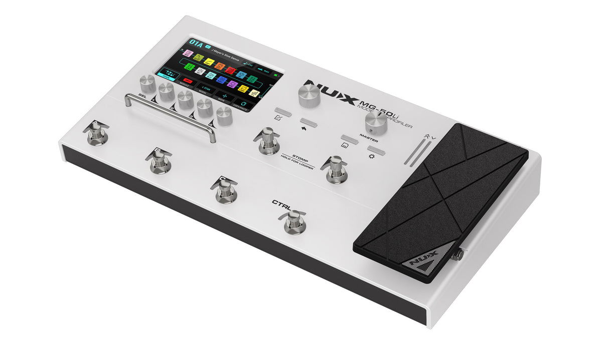 Pedal Guitar Multi Effects Nux MG50Li, White