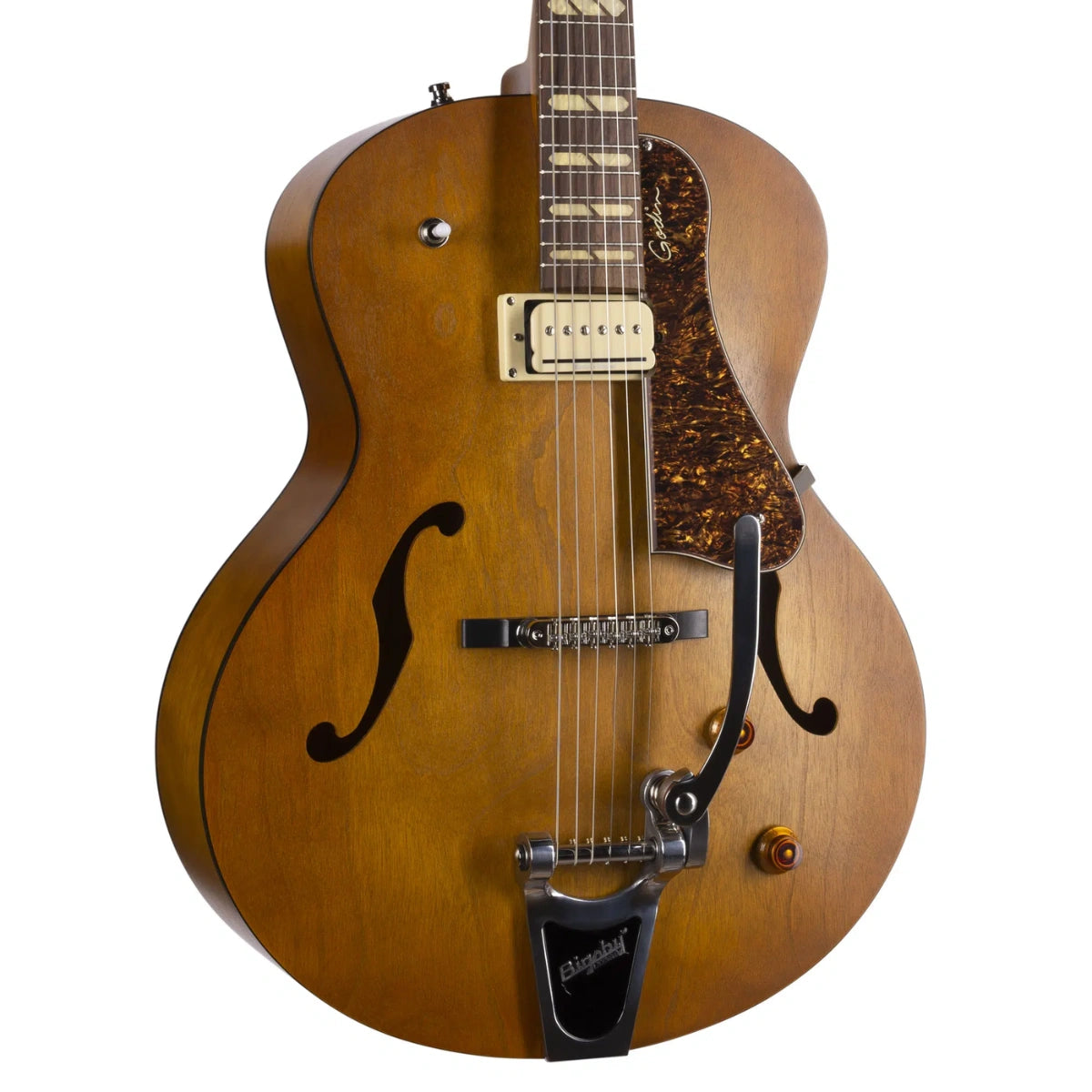 Đàn Guitar Điện Godin 5th Avenue Jumbo P-Rail Harvest Gold
