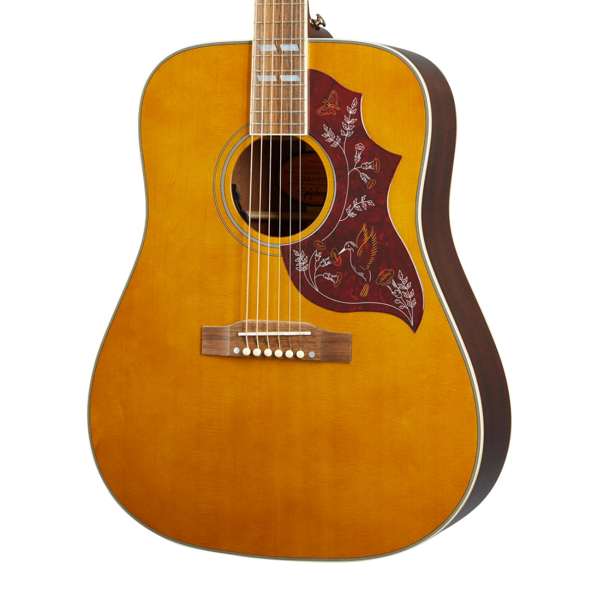 Đàn Guitar Acoustic Epiphone Hummingbird All Solid Wood Fishman Sonitone Aged Antique Natural Gloss