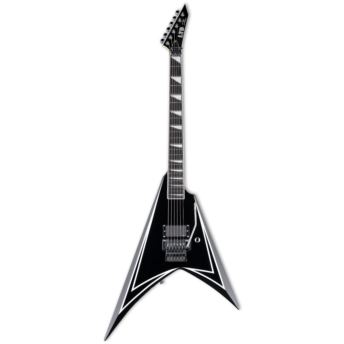 Đàn Guitar Điện ESP LTD Alexi Sawtooth SE, Black w/White Pinstripe