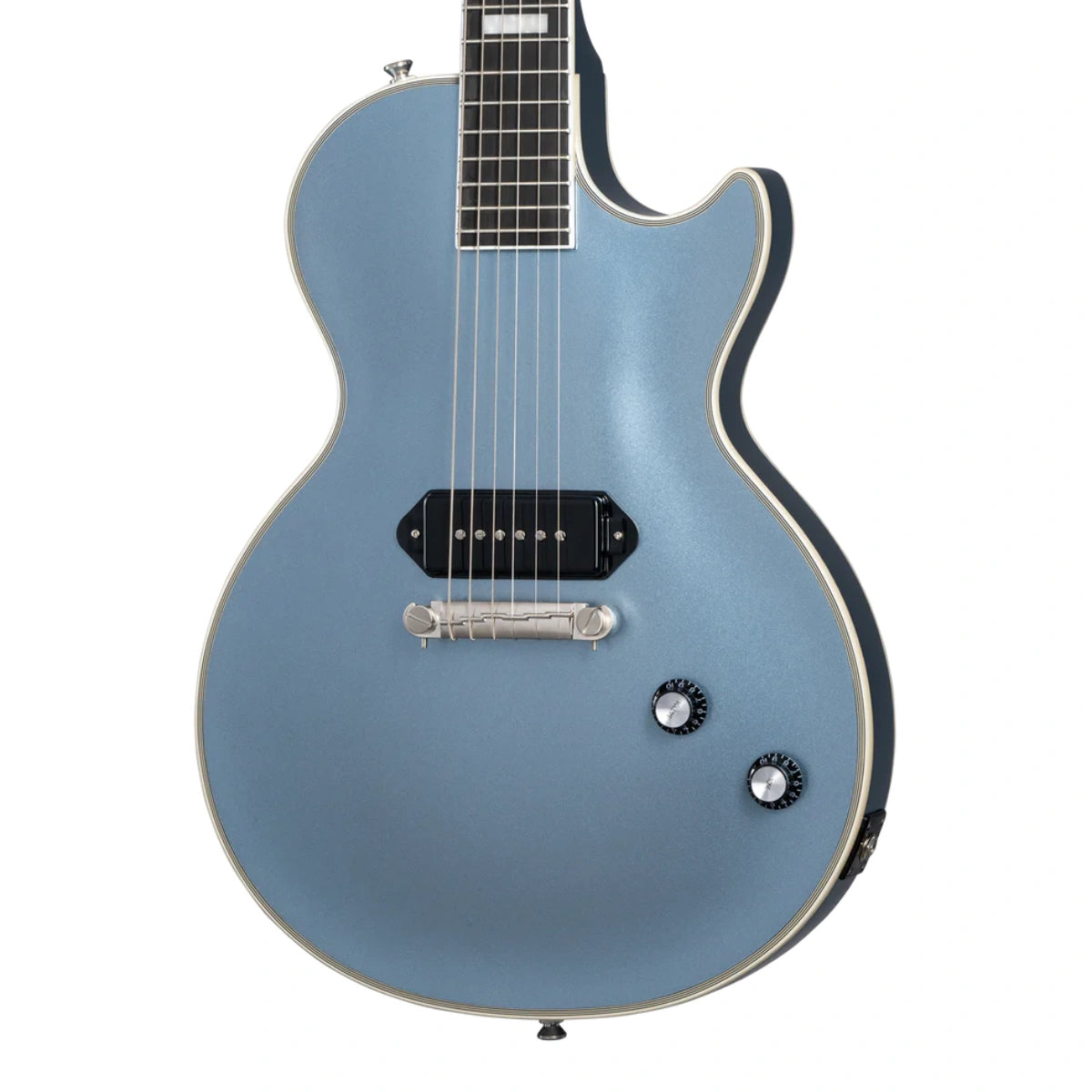 Đàn Guitar Điện Epiphone Jared James Nichols Blues Power Les Paul Custom, Aged Pelham Blue