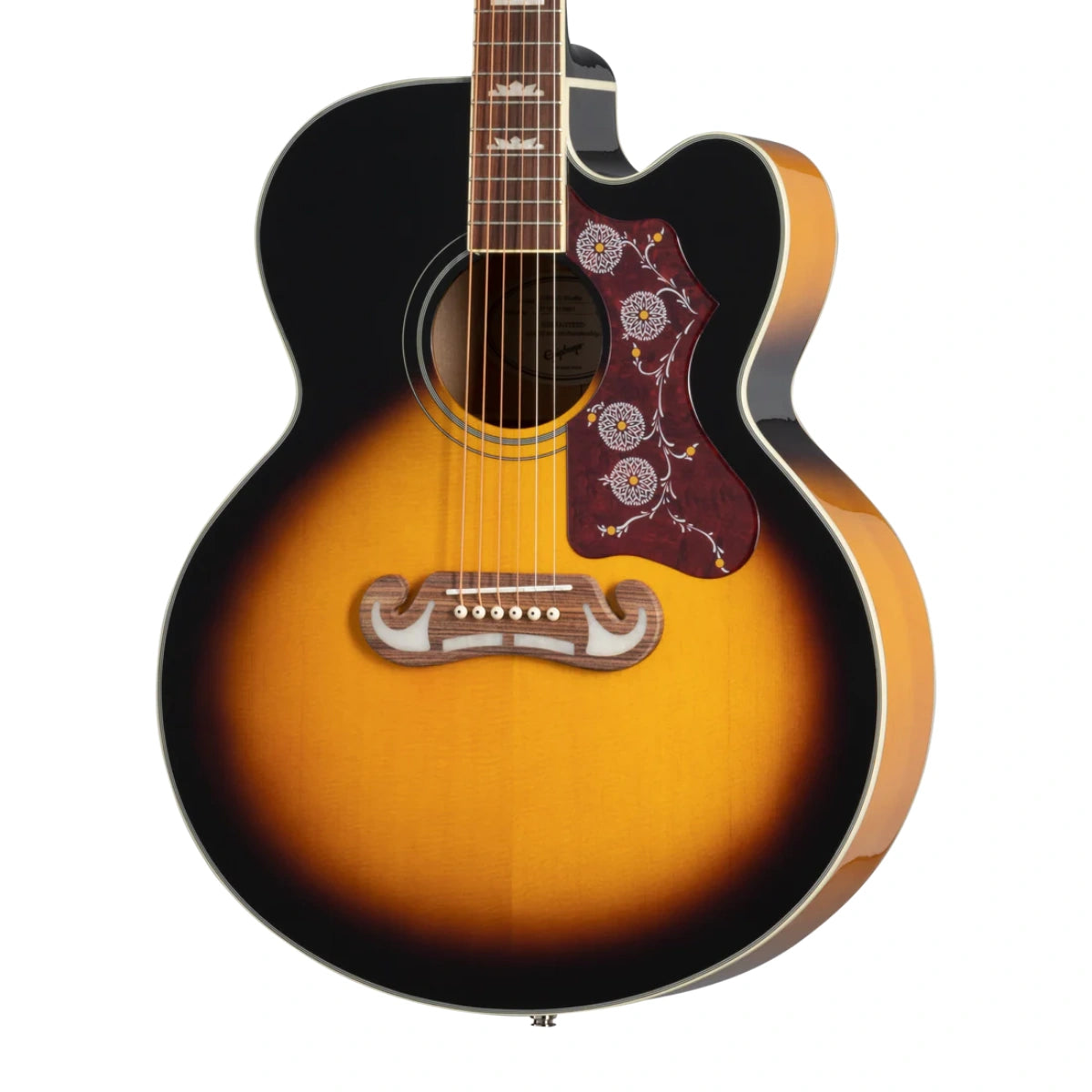 Đàn Guitar Acoustic Epiphone J 200 EC Studio Solid Top Fishman Sonitone Vintage Sunburst 