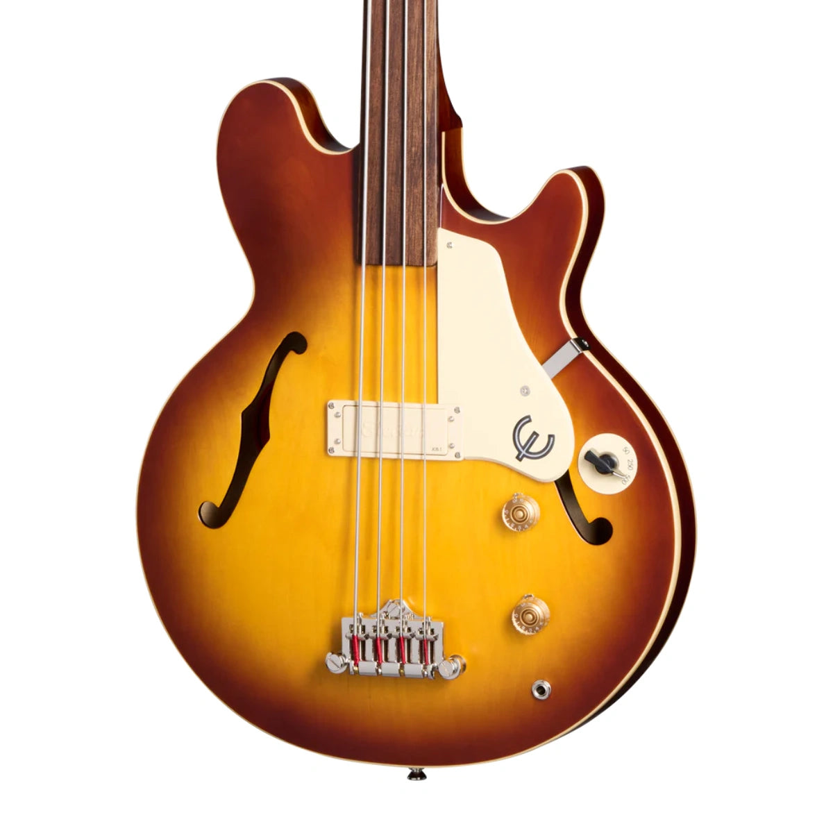 Đàn guitar điện Epiphone Jack Casady Fretless Bass, Aged Royal Tan