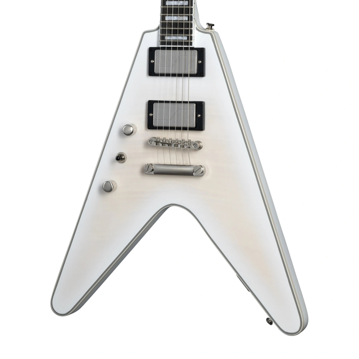 Đàn Guitar Điện Epiphone Flying V Prophecy Left Handed Aged White Tiger Burst
