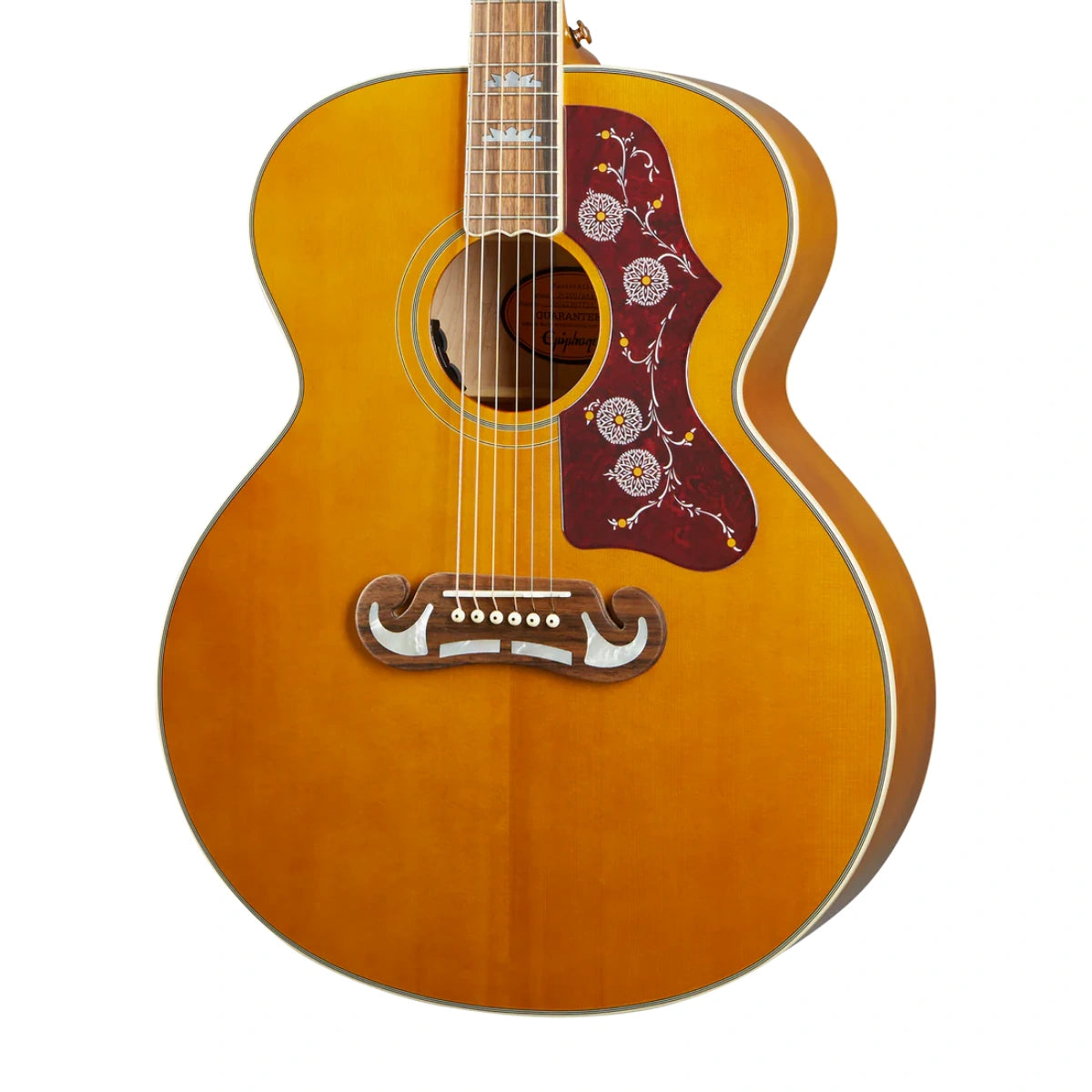 Đàn Guitar Acoustic Epiphone J 200 All Solid Wood Fishman Presys VT Aged Antique Natural Gloss