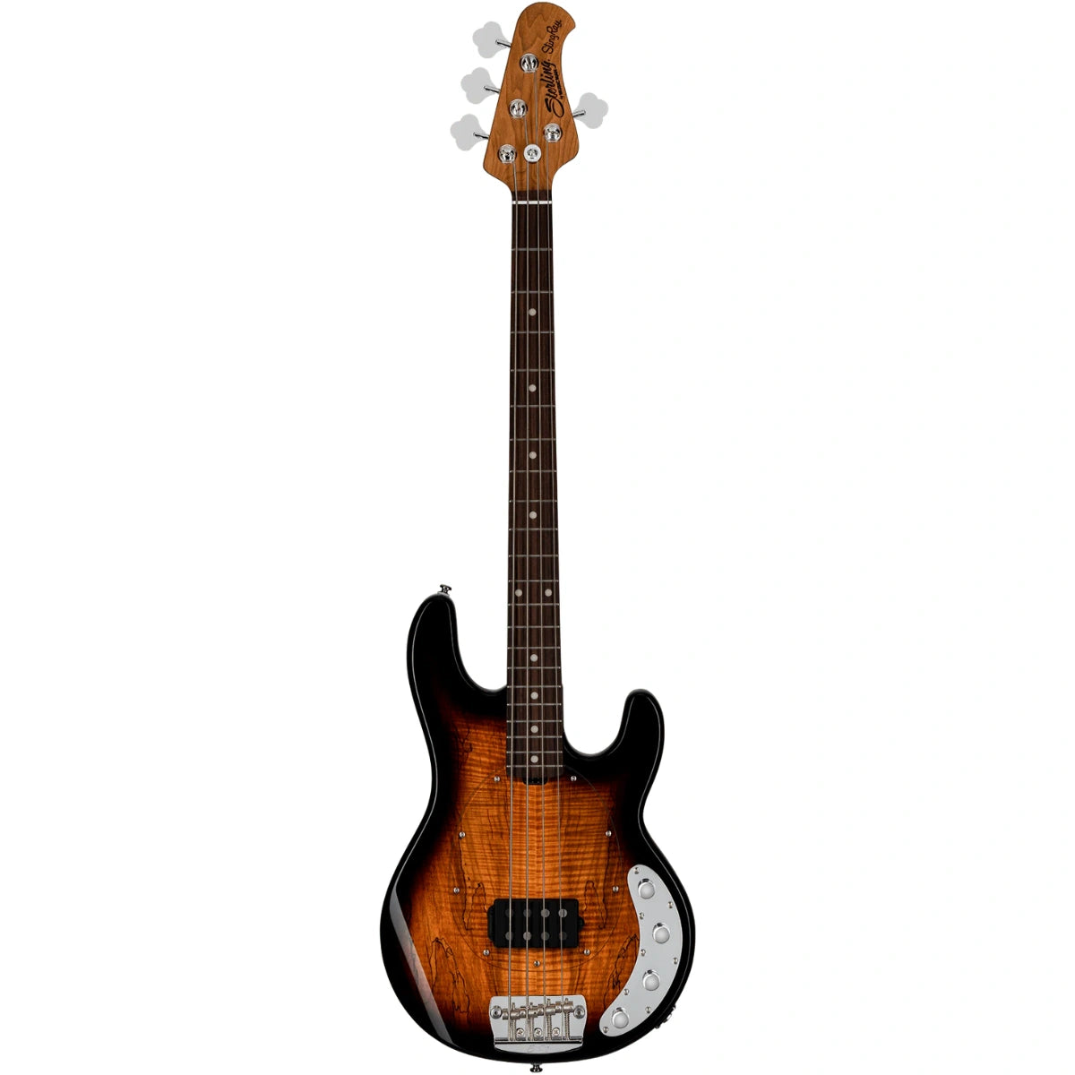 Đàn Guitar Bass Sterling by Music Man StingRay Maple Top, 3 Tone Sunburst